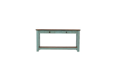 Lawman Sofa Table - Turquoise