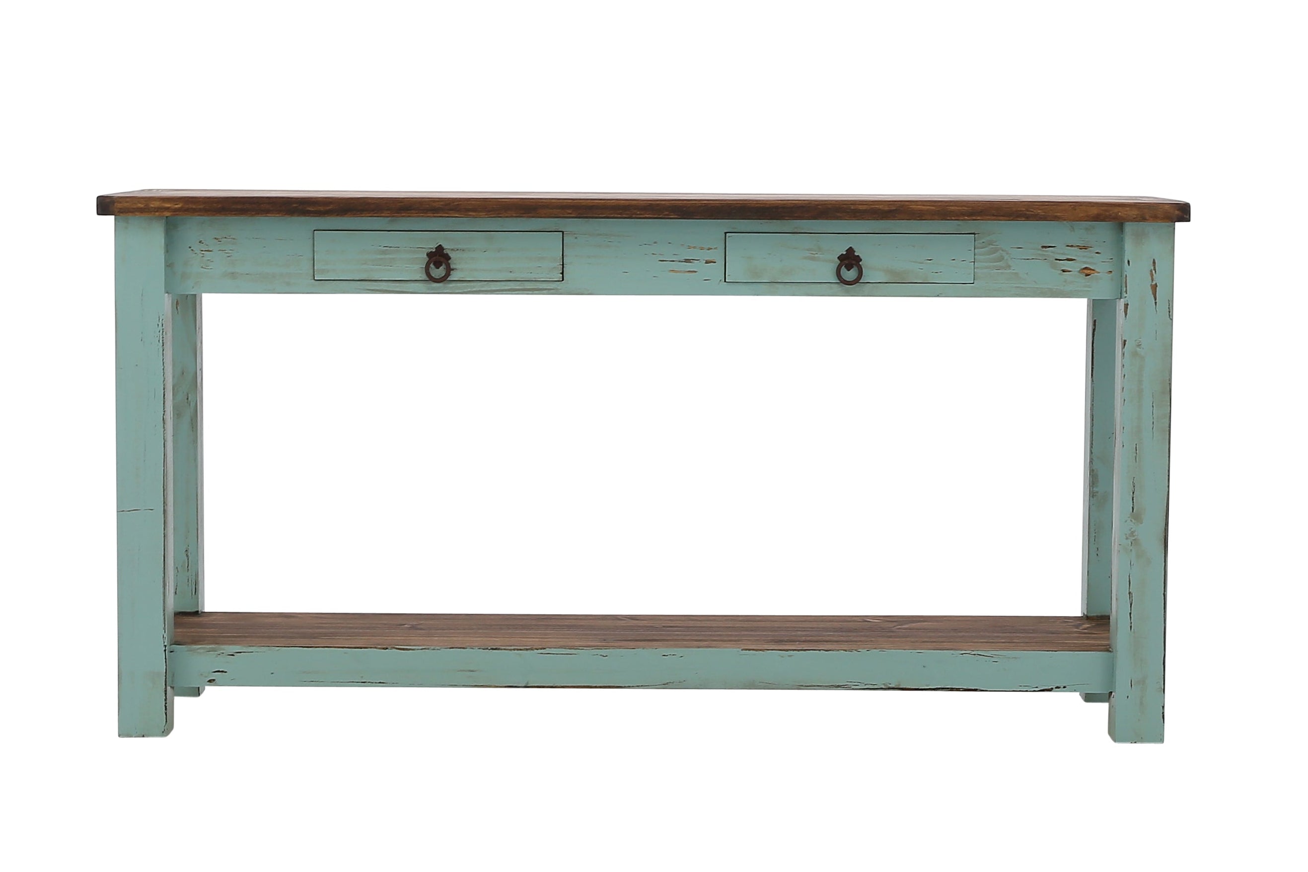 Lawman Sofa Table - Turquoise