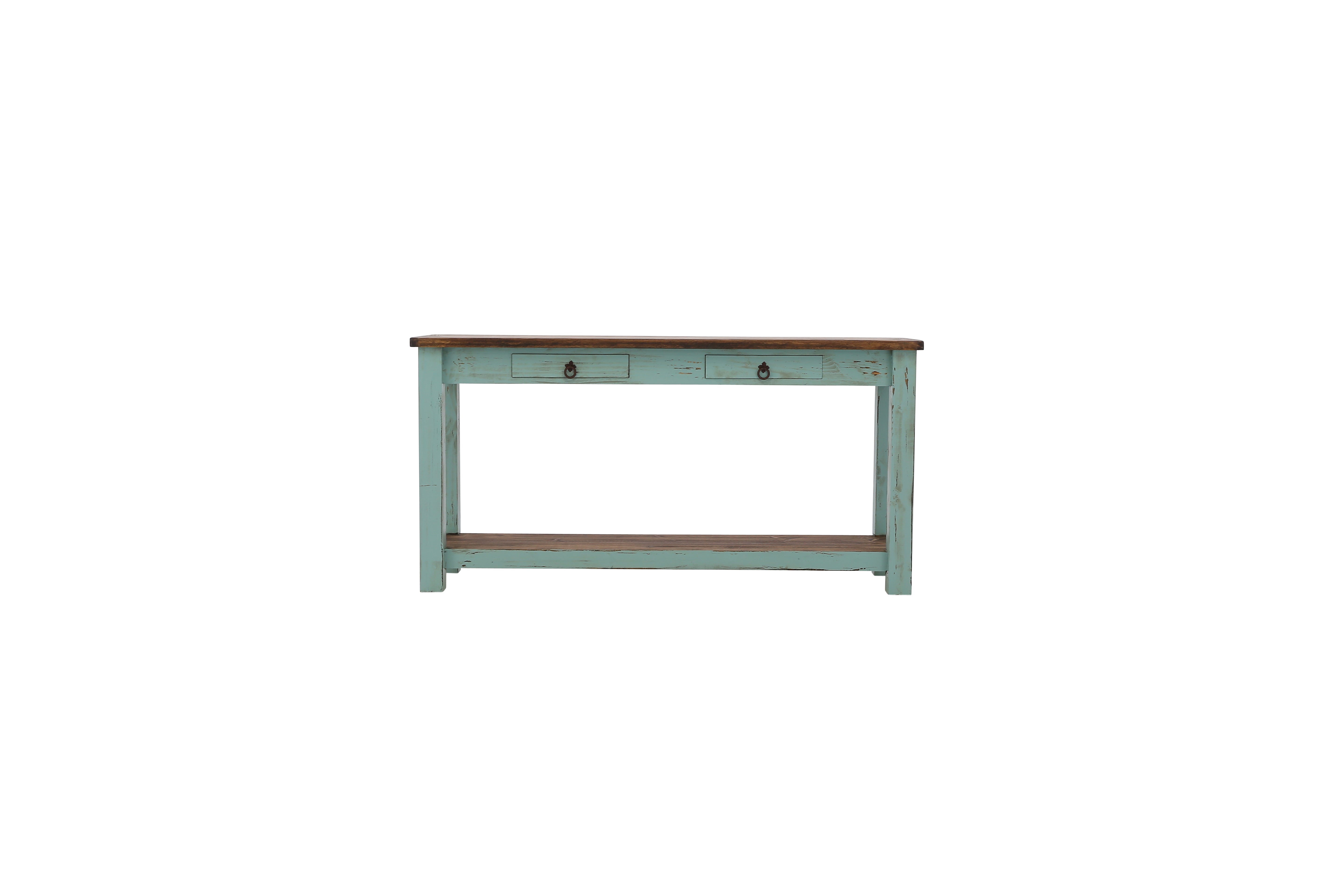 Lawman Sofa Table - Turquoise