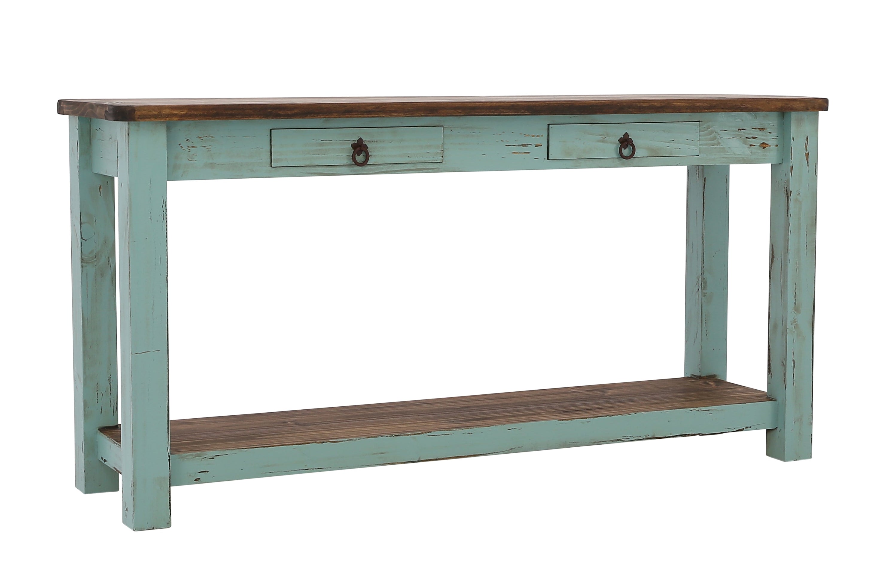 Lawman Sofa Table - Turquoise - Additional View 1
