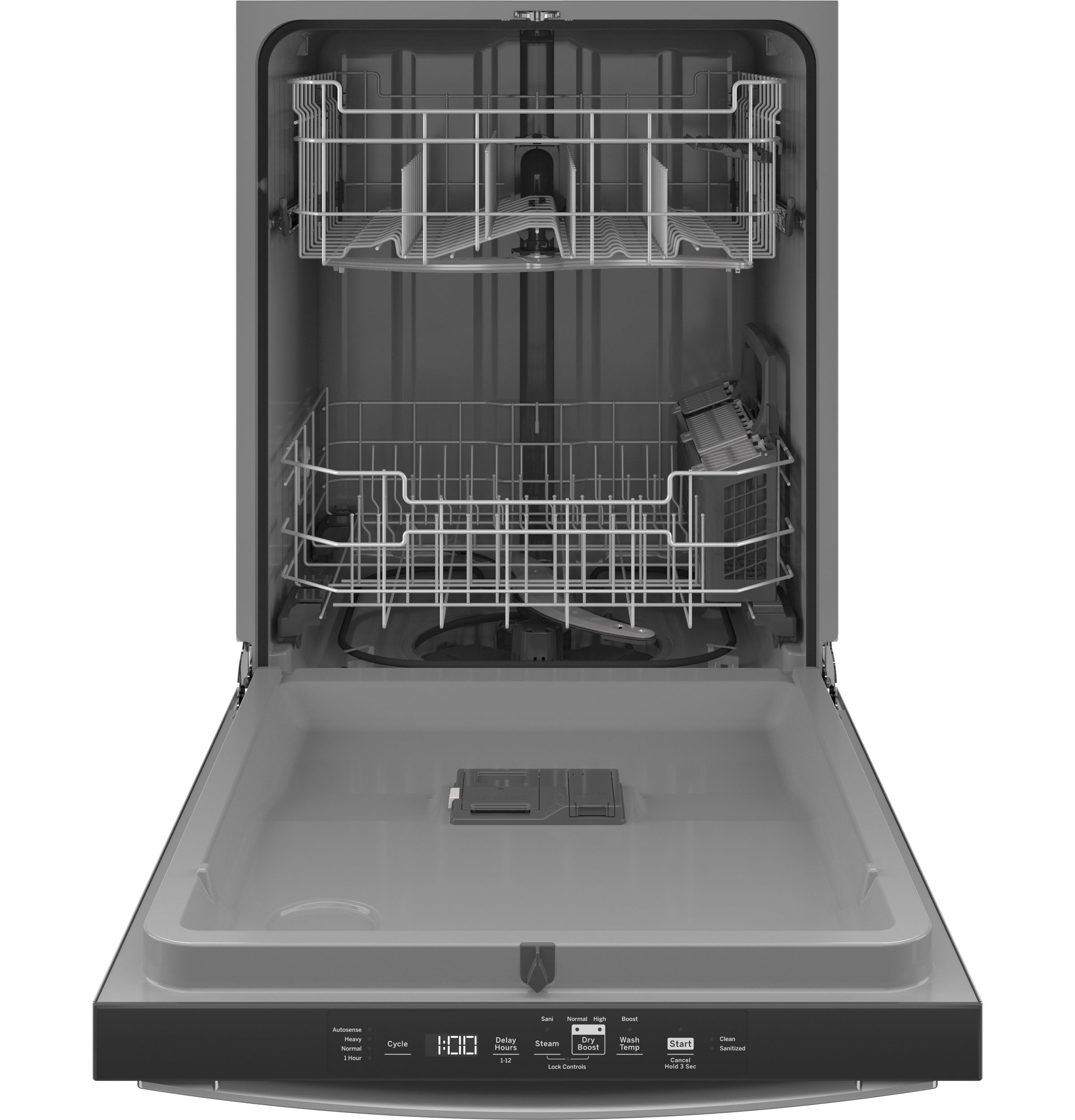 GE STAINLESS STEEL TOP CONTROL DISHWASHER - Pearl Silver - Dishwashers - Additional View 2