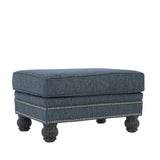 HIGHLINE NAVY OTTOMAN - Additional View 1