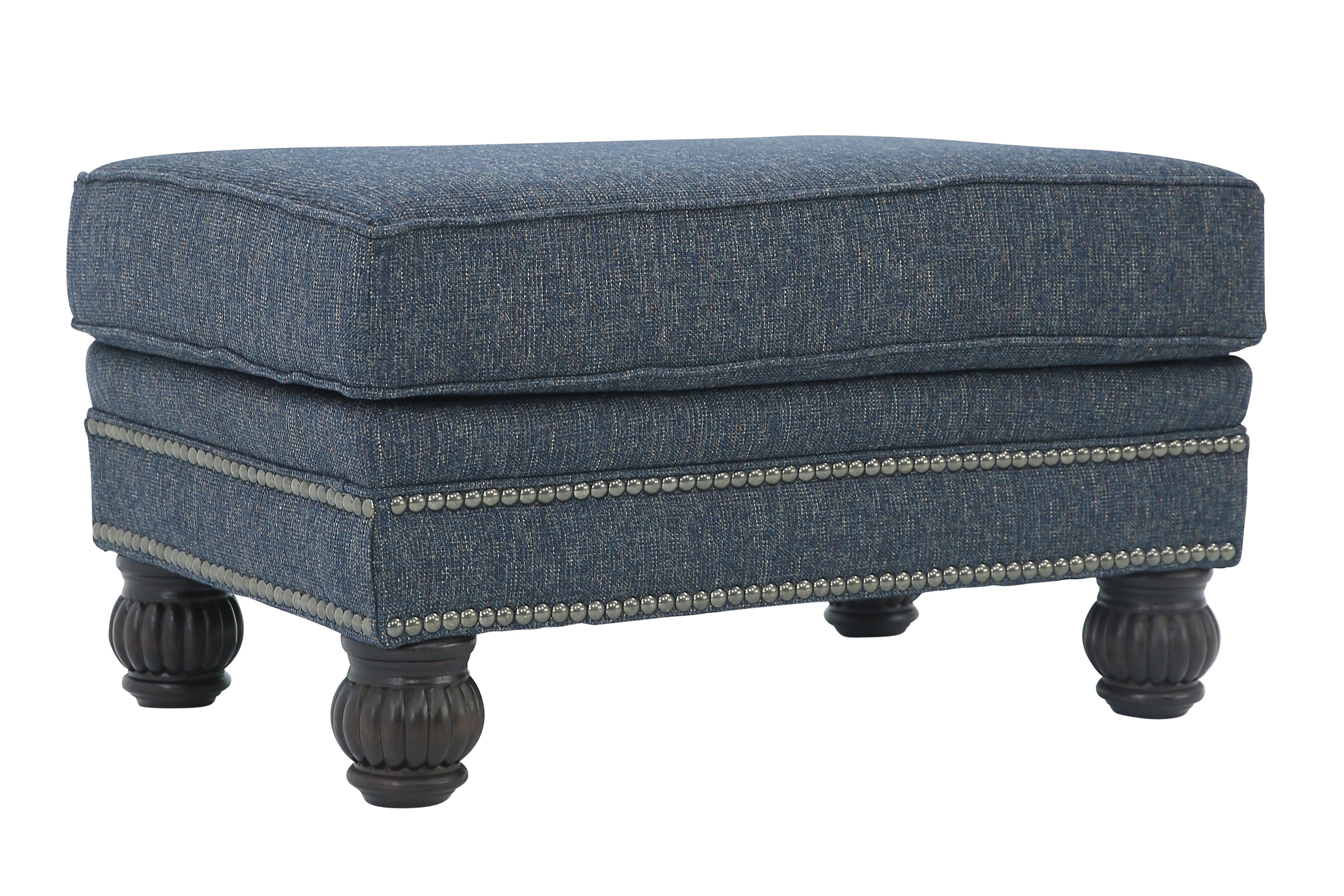 HIGHLINE NAVY OTTOMAN - Additional View 1