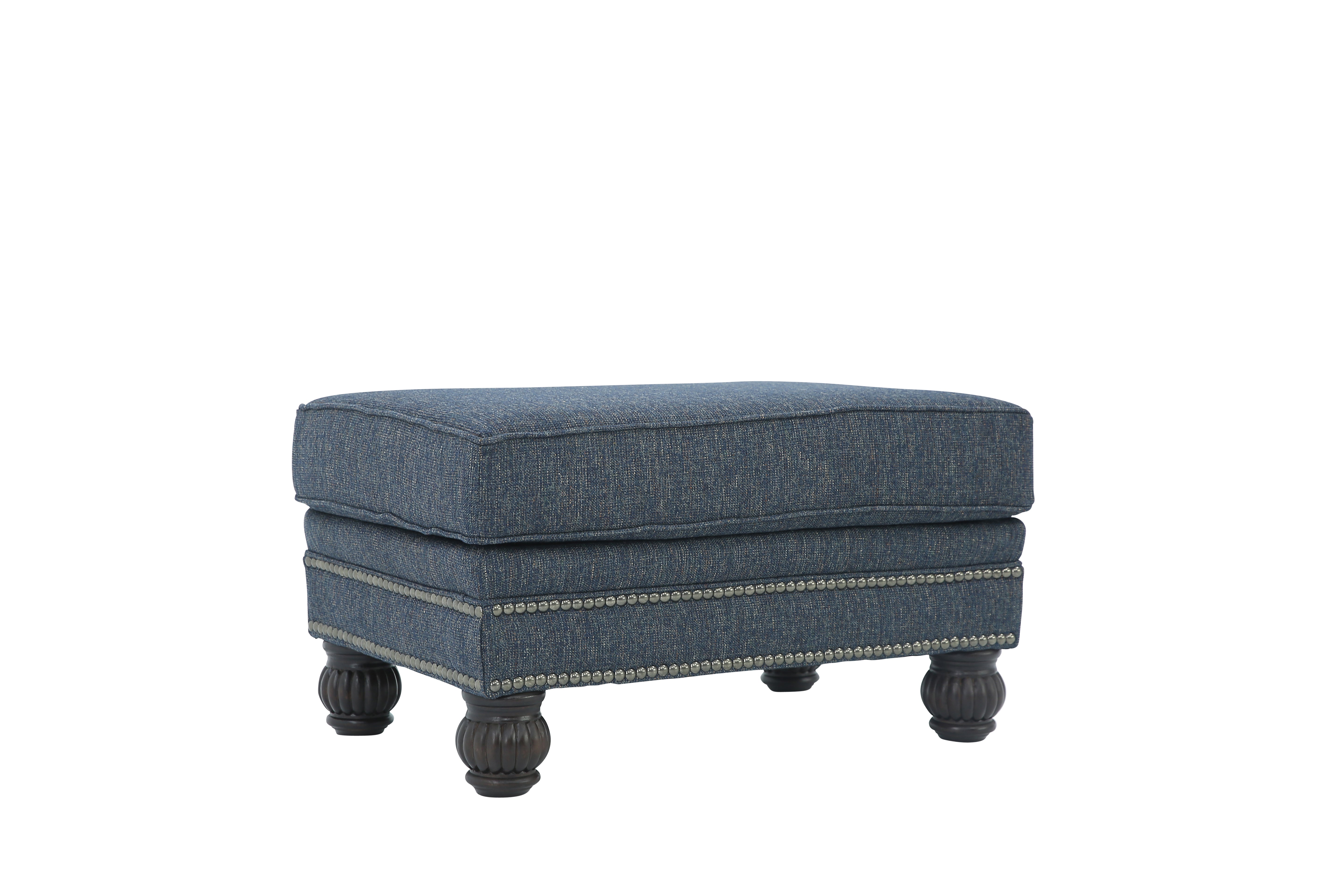 HIGHLINE NAVY OTTOMAN - Additional View 1