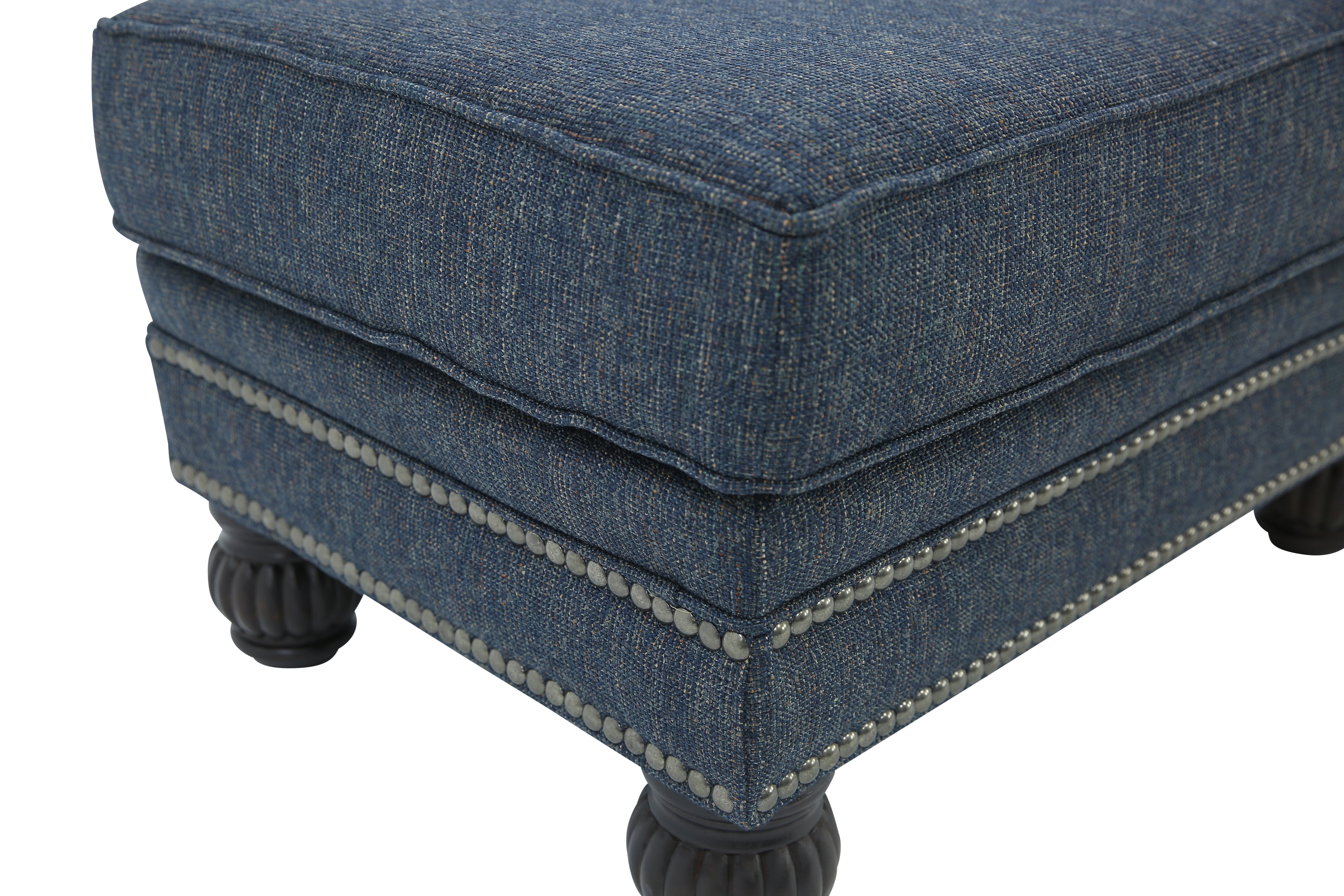 HIGHLINE NAVY OTTOMAN - Additional View 2