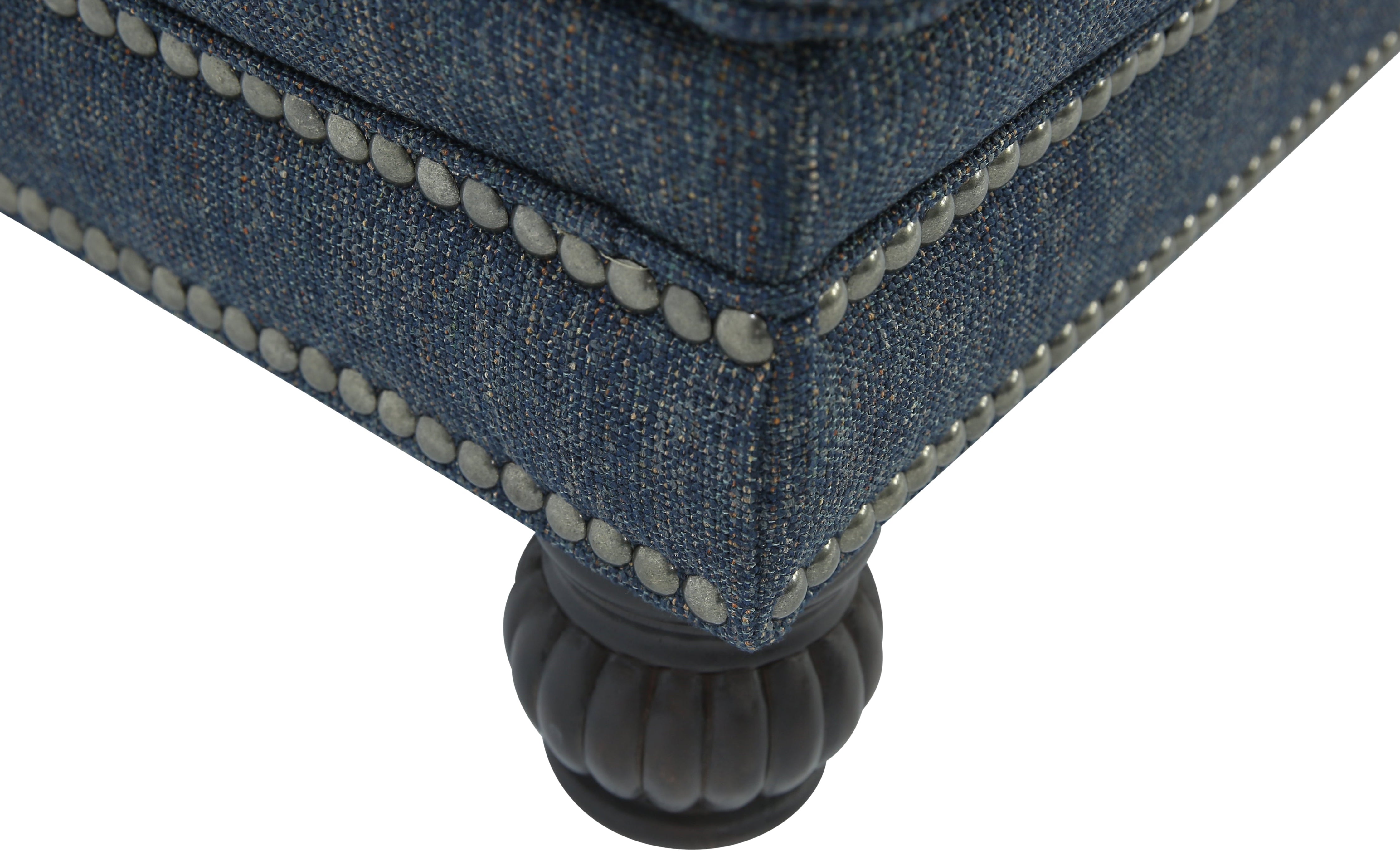 HIGHLINE NAVY OTTOMAN - Additional View 3