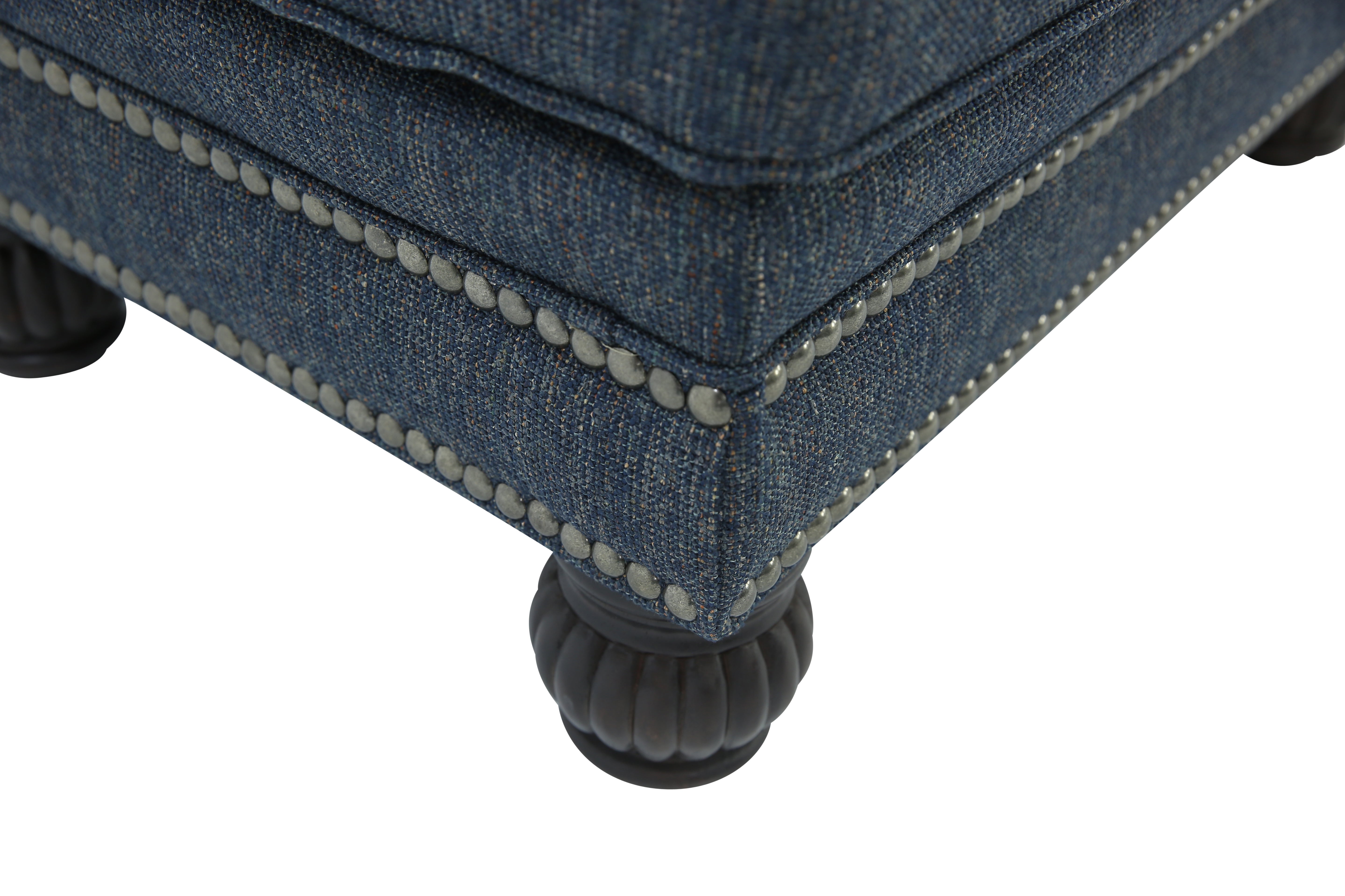 HIGHLINE NAVY OTTOMAN - Additional View 3