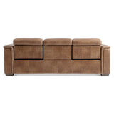 Leilani Brown Leather Power Sofa