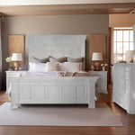 International Furniture Direct - Terra Queen Bed - White - Wood - Beds - Additional View 1