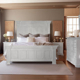 International Furniture Direct - Terra Queen Bed - White - Wood - Beds - Additional View 1