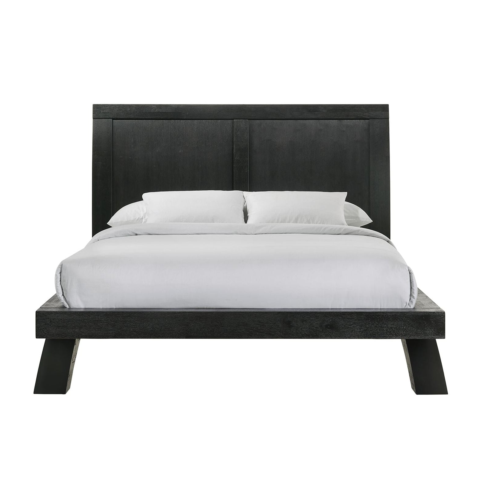 Elements International - Allan Queen Bed - Black - Wood - Beds - Additional View 1