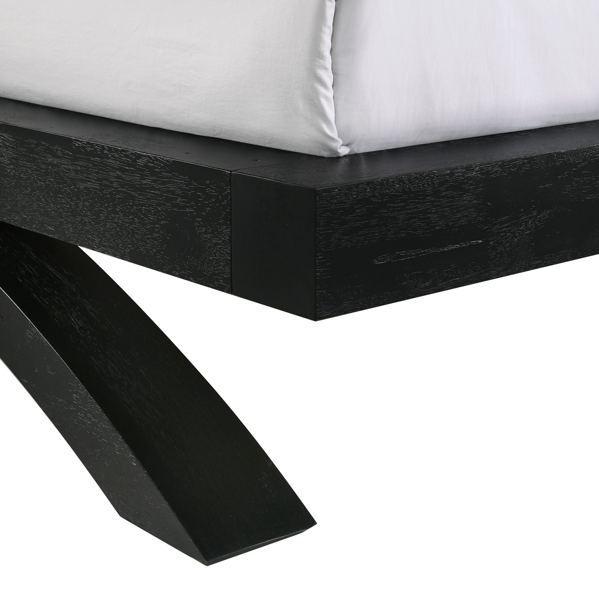 Elements International - Allan Queen Bed - Black - Wood - Beds - Additional View 5