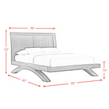 Elements International - Allan Queen Bed - Black - Wood - Beds - Additional View 8