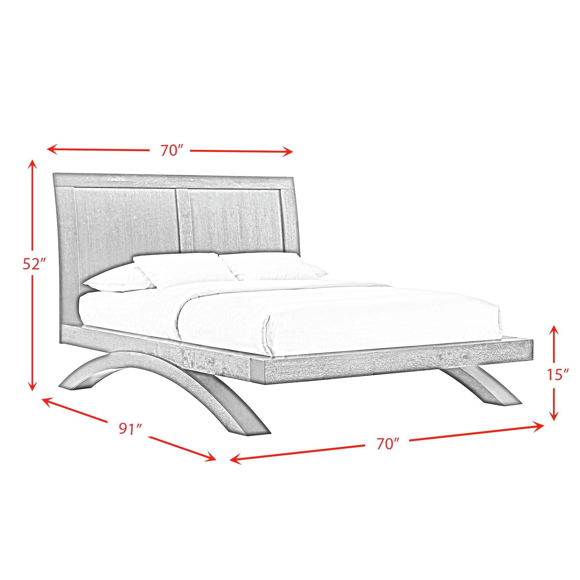 Elements International - Allan Queen Bed - Black - Wood - Beds - Additional View 8