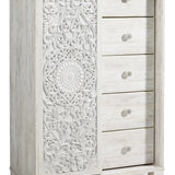 Ashley Furniture - PAXBERRY DRESSING CHEST - White Wood - Chests