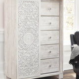 Ashley Furniture - PAXBERRY DRESSING CHEST - White Wood - Chests - Additional View 1
