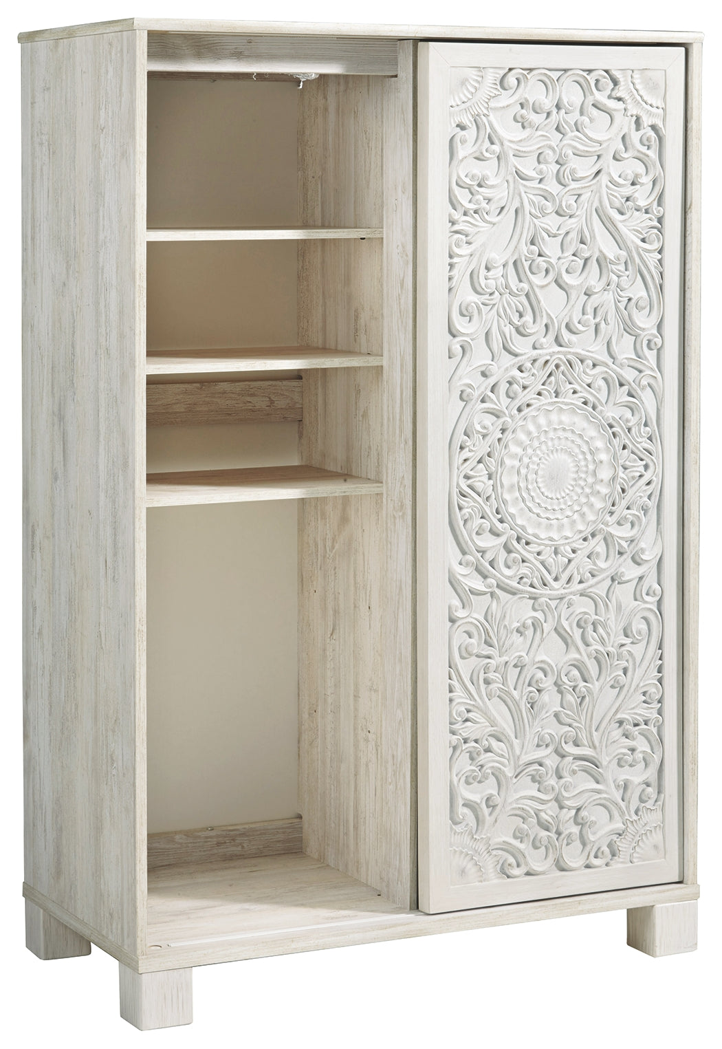 Ashley Furniture - PAXBERRY DRESSING CHEST - White Wood - Chests - Additional View 2