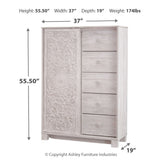 Ashley Furniture - PAXBERRY DRESSING CHEST - White Wood - Chests - Additional View 3