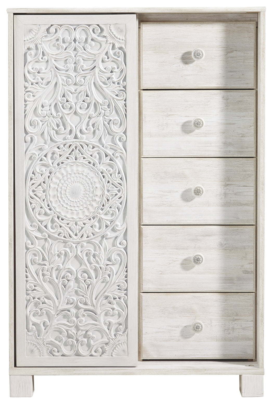 Ashley Furniture - PAXBERRY DRESSING CHEST - White Wood - Chests - Additional View 5