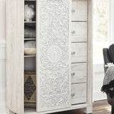Ashley Furniture - PAXBERRY DRESSING CHEST - White Wood - Chests - Additional View 6