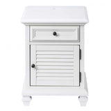 Charlestown Storage End With USB - White