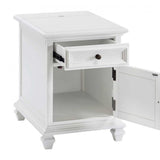 Charlestown Storage End With USB - White