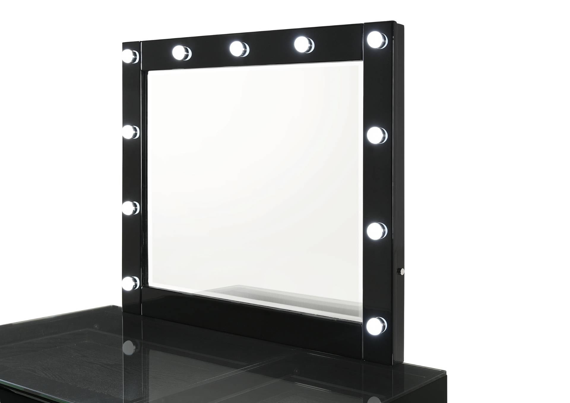 MORGAN BLACK VANITY WITH LED MIRROR - Additional View 1
