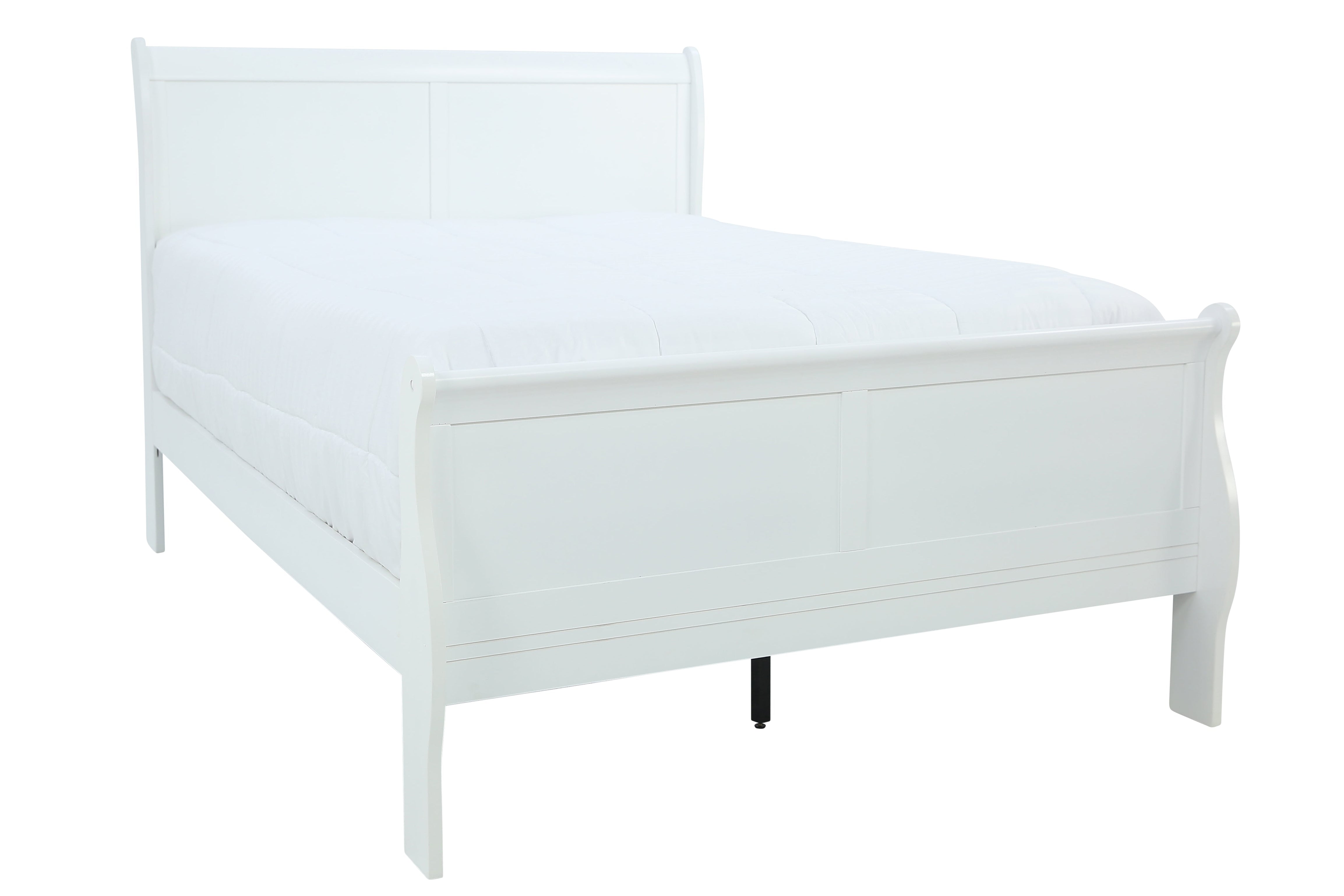 Louis Philip Queen Bed - White