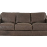 BONAVENTURA WALNUT LEATHER SOFA