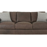 BONAVENTURA WALNUT LEATHER SOFA - Additional View 1