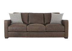BONAVENTURA WALNUT LEATHER SOFA - Additional View 1