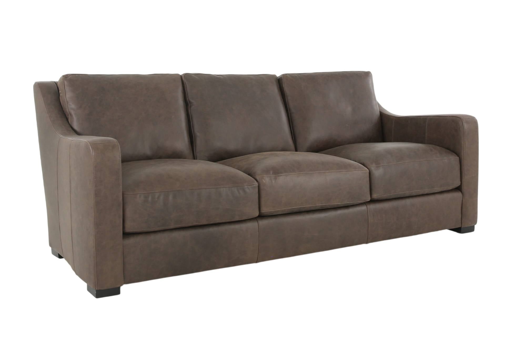 BONAVENTURA WALNUT LEATHER SOFA - Additional View 2