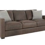 BONAVENTURA WALNUT LEATHER SOFA - Additional View 3