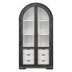 Julia Curved Hutch - Black/White