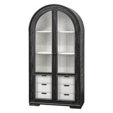 Julia Curved Hutch - Black/White - Additional View 1