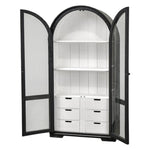 Julia Curved Hutch - Black/White - Additional View 2