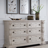 Ashley Furniture - ANDONHALL DRESSER - Light Gray Wood - Dresser & Mirror - Additional View 1