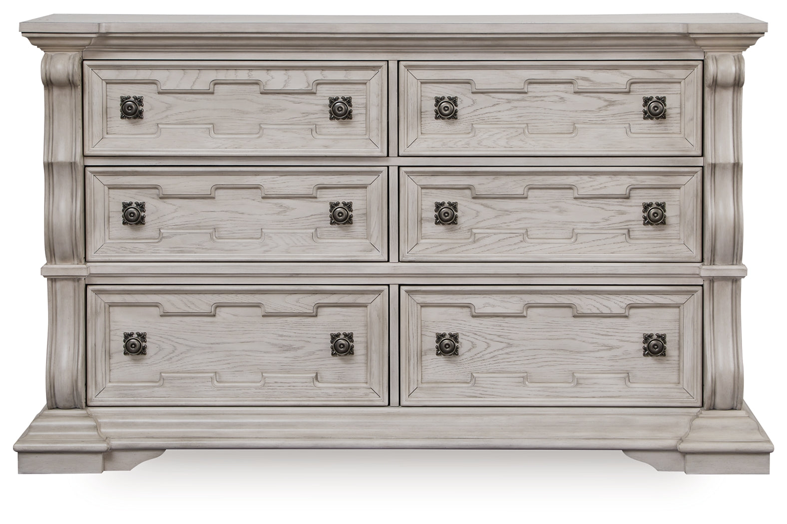 Ashley Furniture - ANDONHALL DRESSER - Light Gray Wood - Dresser & Mirror - Additional View 3