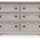 Ashley Furniture - ANDONHALL DRESSER - Light Gray Wood - Dresser & Mirror - Additional View 3