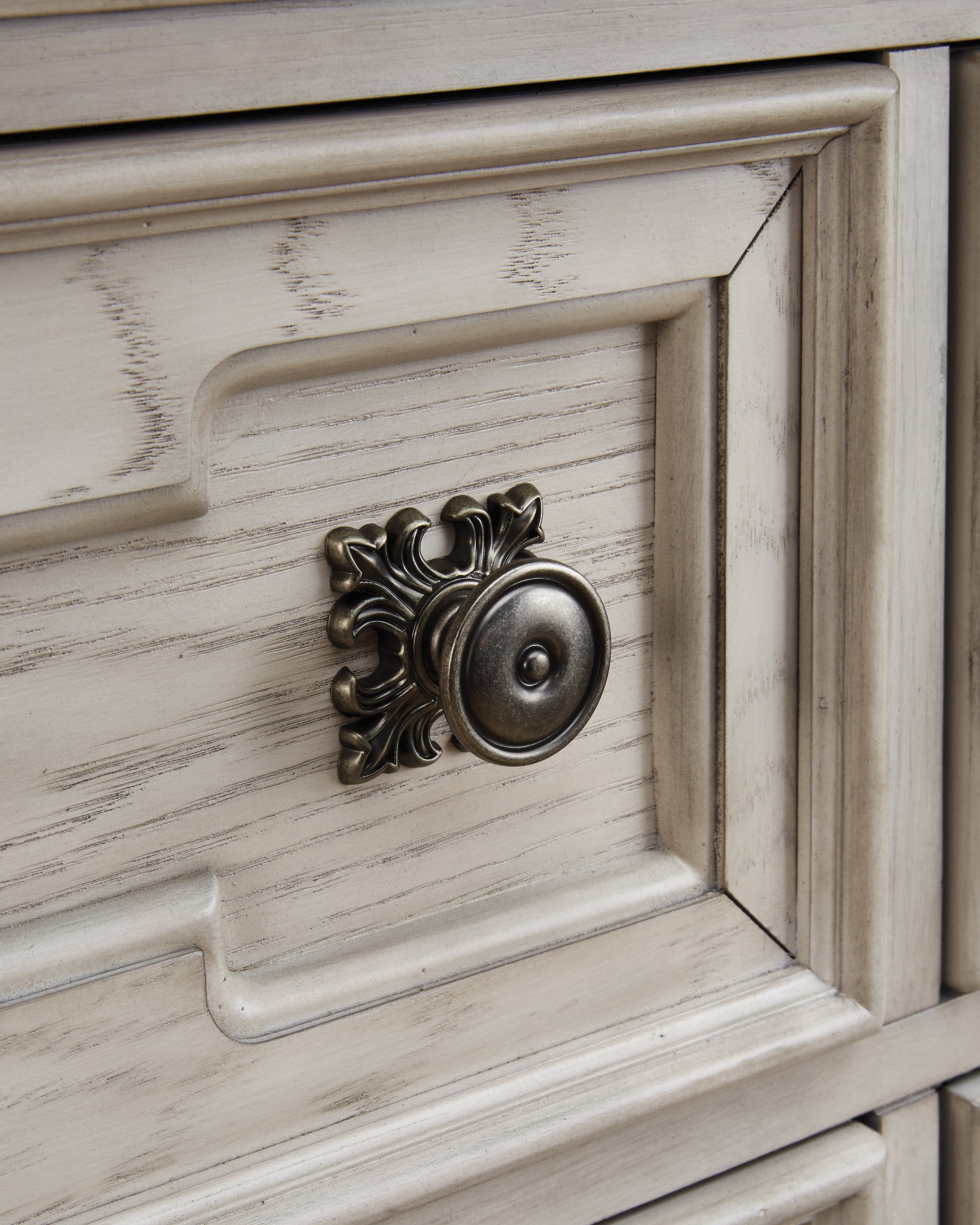 Ashley Furniture - ANDONHALL DRESSER - Light Gray Wood - Dresser & Mirror - Additional View 7