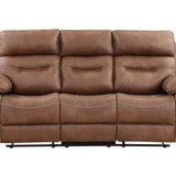 Rudger Chestnut Reclining Sofa