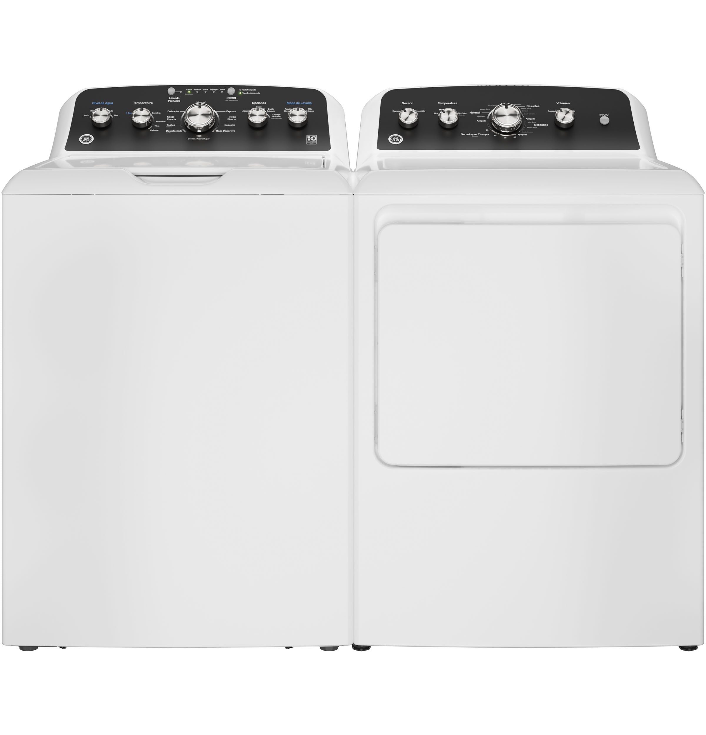 GE WHITE TOP LOAD 4.5CU WASHER WITH SPANISH PANEL - Washers - Additional View 3