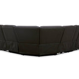 BROCKTON CHOCOLATE LEATHER 3P POWER 6 PIECE SECTIONAL - Additional View 5