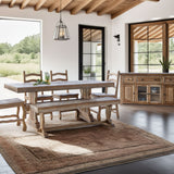 International Furniture Direct - Marquez Counter Height Table - Light Brown Wood - Tables - Additional View 1