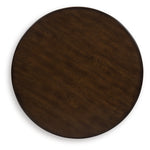 Ashley Furniture - FRALLYN ROUND END TABLE - Dark Brown Wood|Metal - Tables - Additional View 3