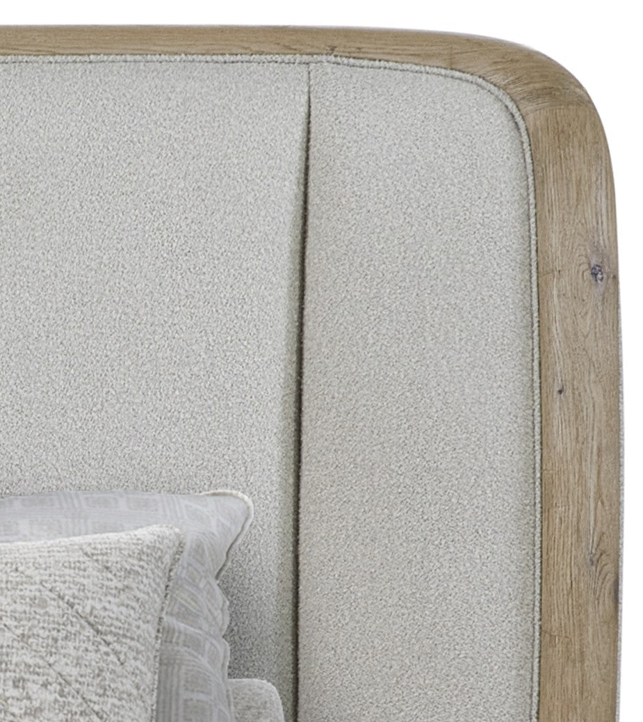 Bernards - PAGOSA KING BED - Gray|Light Brown Wood|Fabric - Beds - Additional View 3