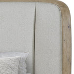 Bernards - PAGOSA KING BED - Gray|Light Brown Wood|Fabric - Beds - Additional View 3