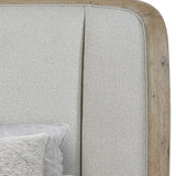Bernards - PAGOSA KING BED - Gray|Light Brown Wood|Fabric - Beds - Additional View 3