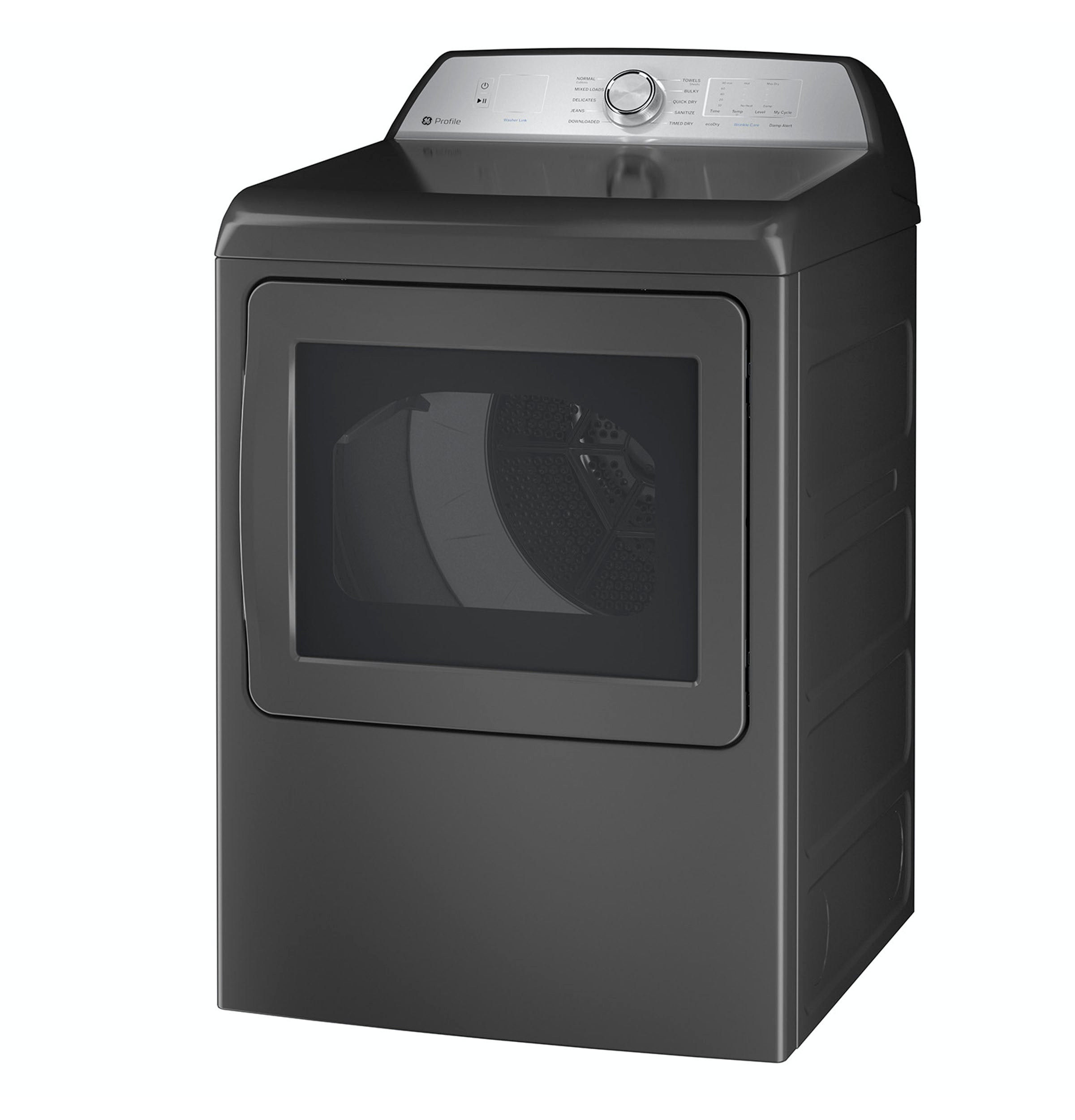 GE DIAMOND GRAY PROFILE 7.4CU ELECTRIC DRYER - Dark Gray - Dryers - Additional View 2