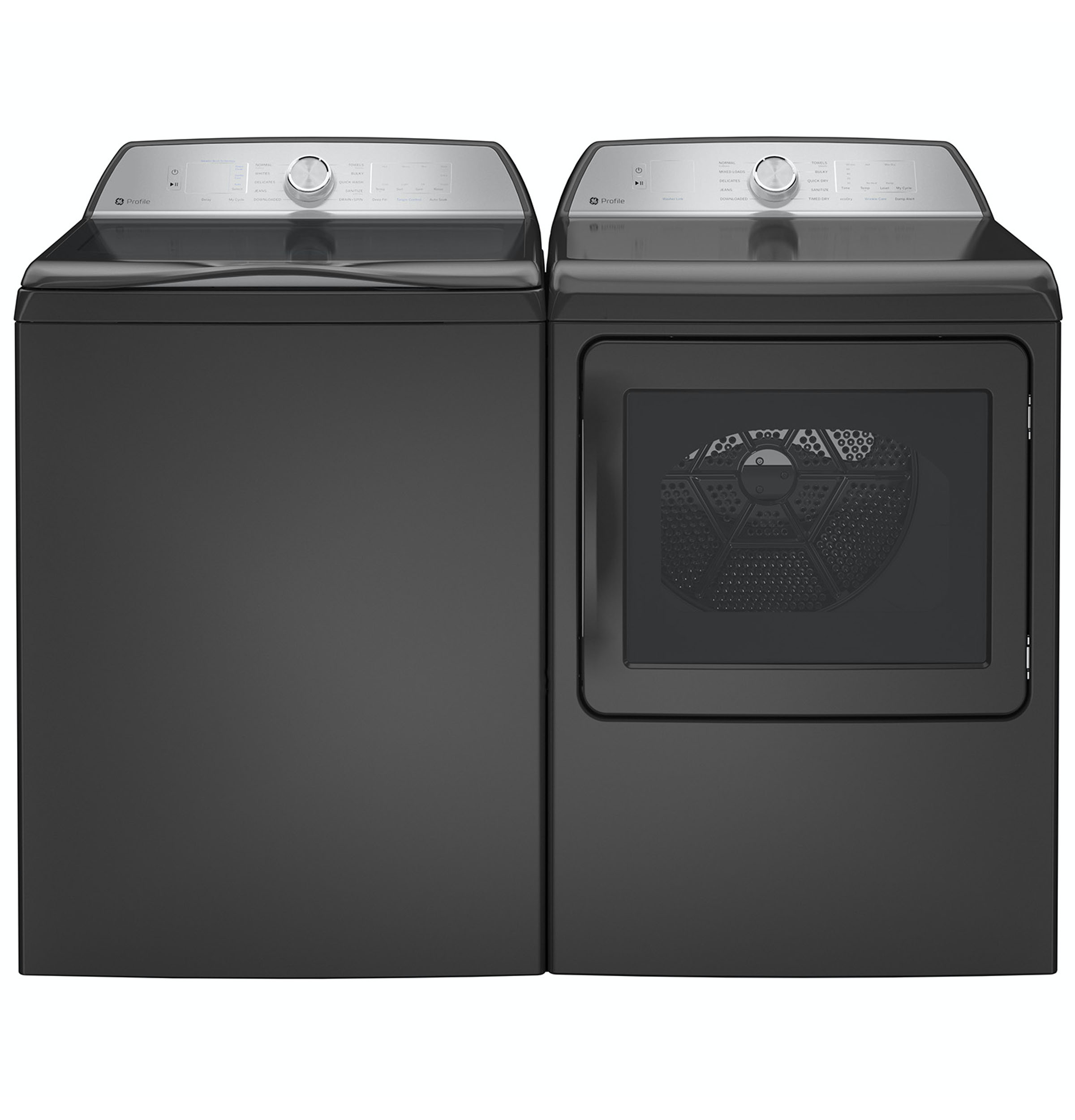 GE DIAMOND GRAY PROFILE 7.4CU ELECTRIC DRYER - Dark Gray - Dryers - Additional View 5
